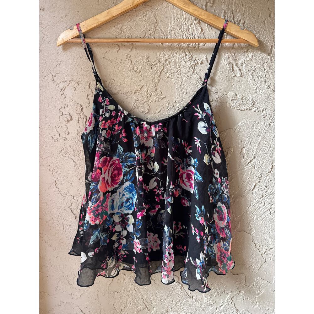 Express Floral Sleeveless Blouse